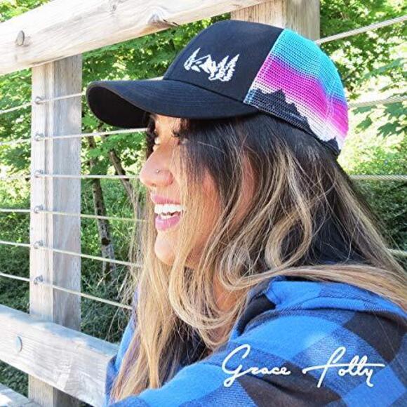 BEACH TRUCKER HATS FOR WOMEN- SNAPBACK BASEBALL CAP FOR SUMMER (MOUNTAIN MESH main image 4